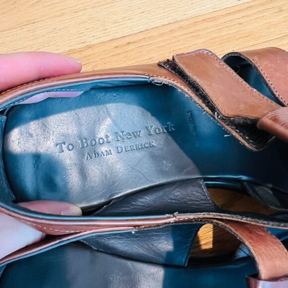 To Boot New York Men’s Adam Derrick Fisher Leather Sandals Made In Italy. Sz 11 main image 15